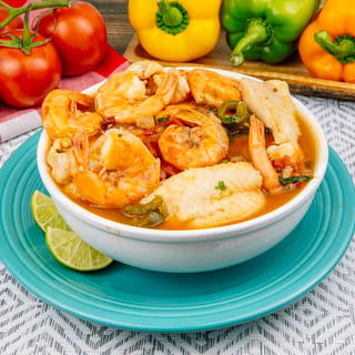 Caldo de Camaron Con Pescado