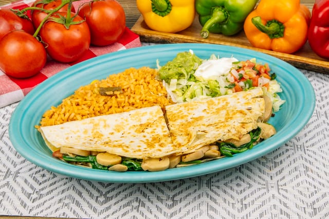 V1. Vegetarian Quesadilla.