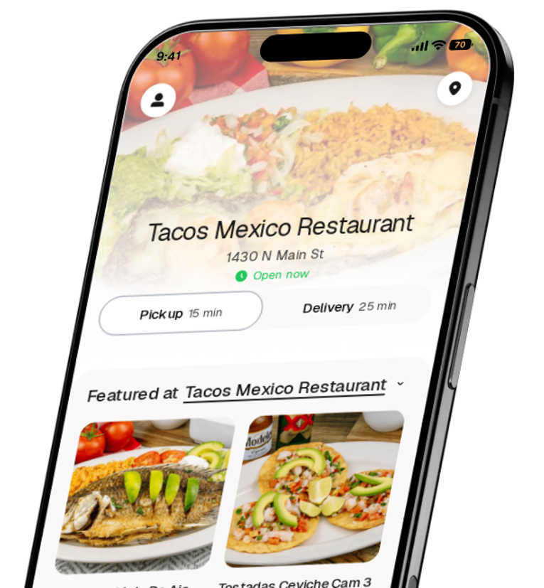 Tacos Mexico Restaurant app preview