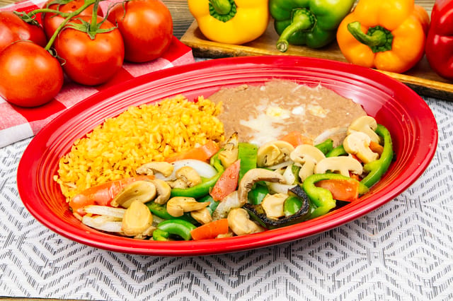 V3. Vegetarian Fajitas.